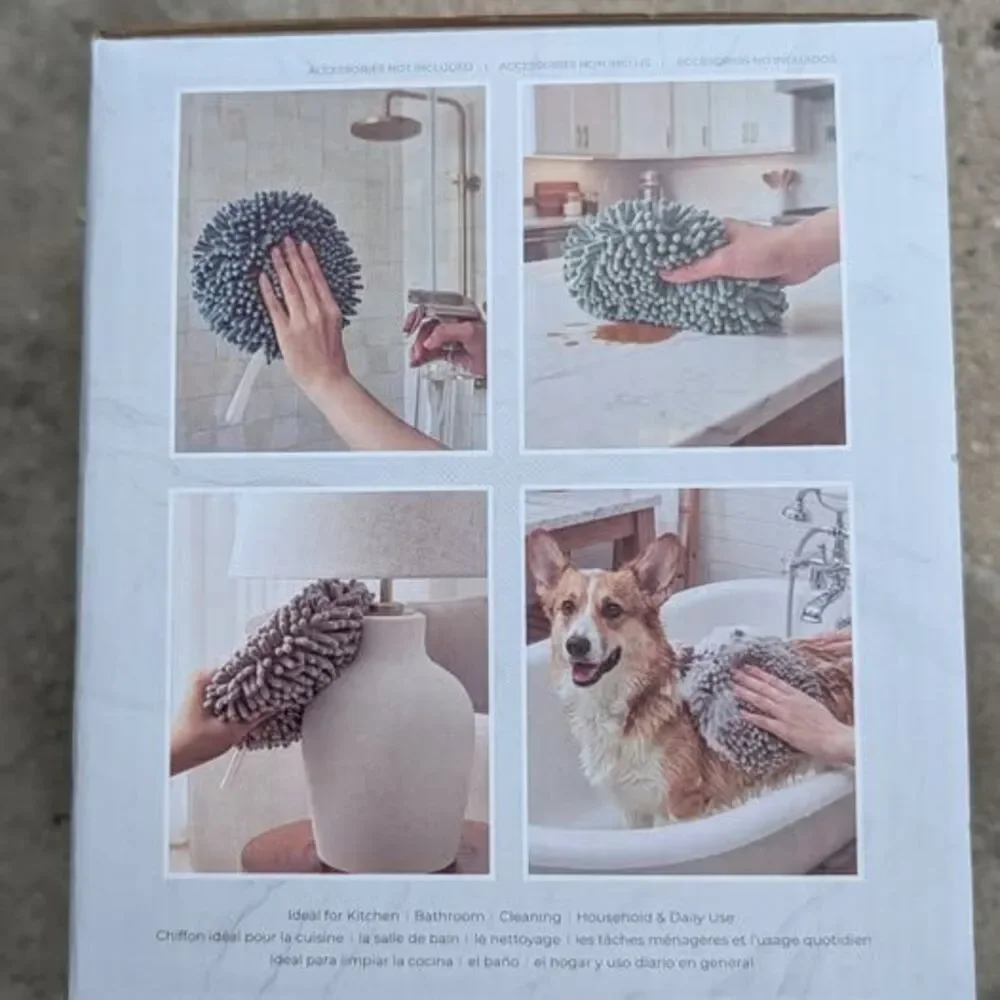 🆕 BRAND NEW Multipurpose Chenille Noodle Hand Towels (3-Pack)